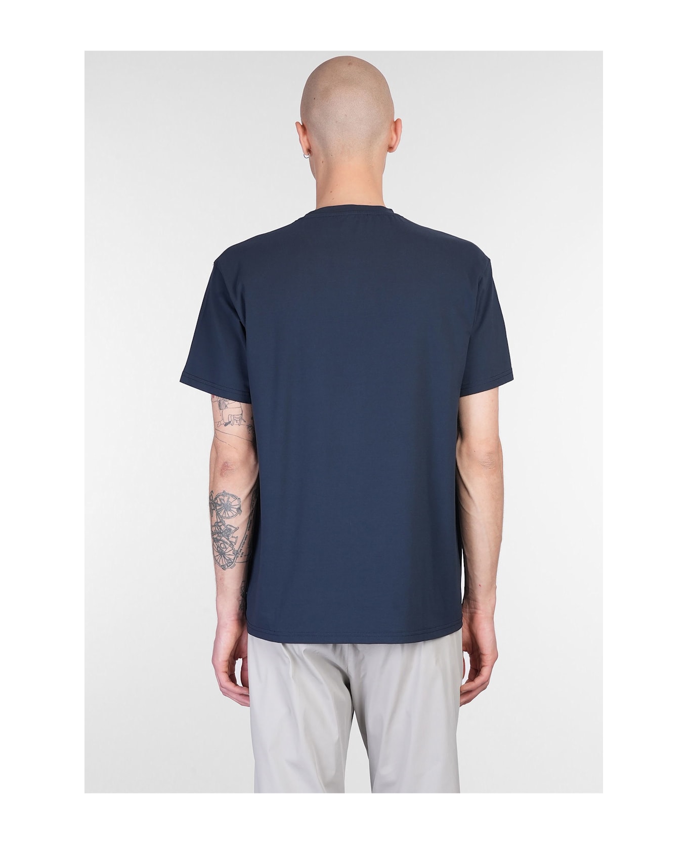 Low Brand B150 T-shirt In Blue Cotton - blue