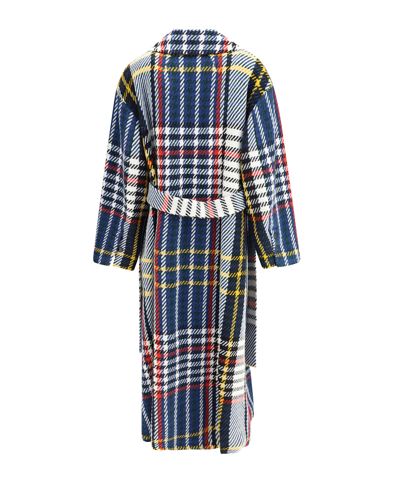 Sara Roka Check Long Coat