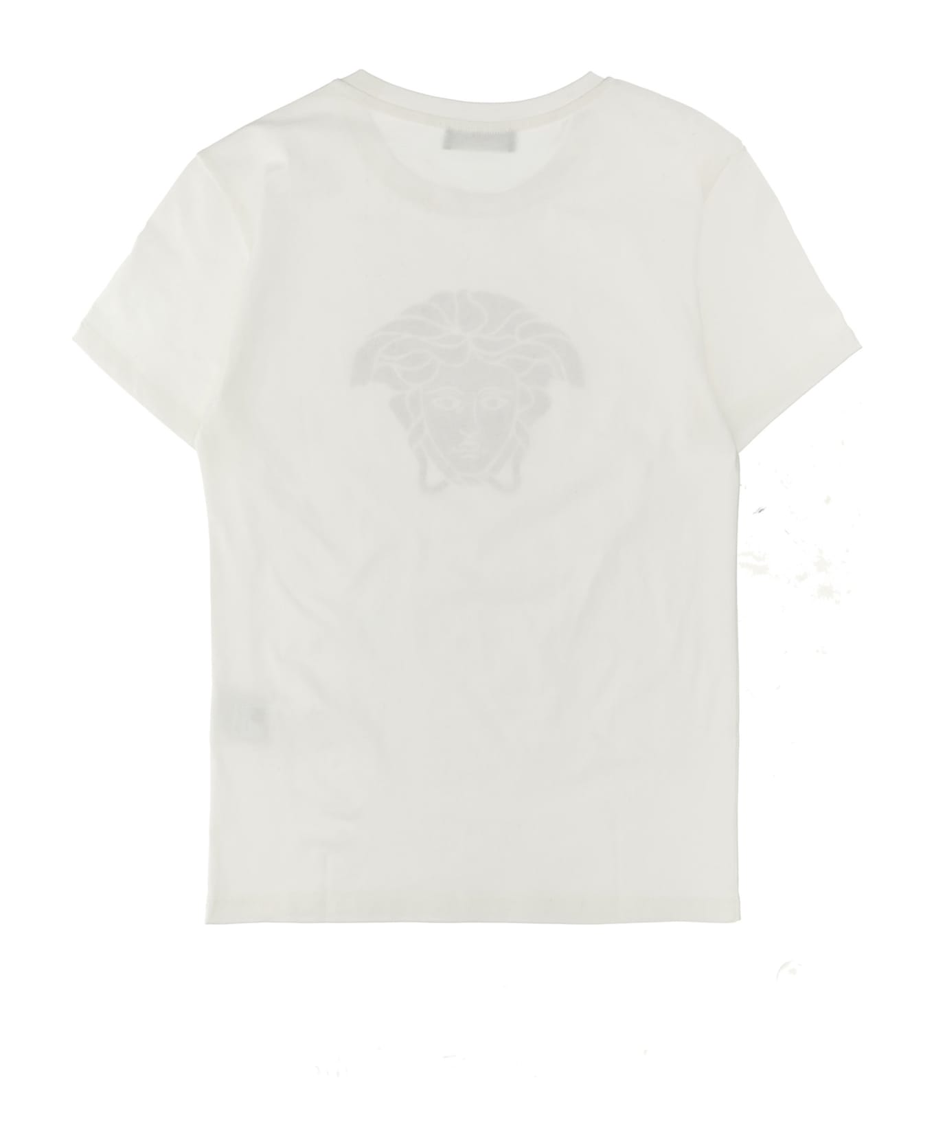 Versace Rhinestone Logo T-shirt - White