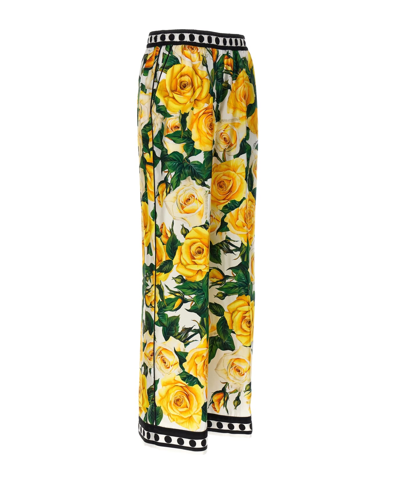 Dolce & Gabbana Silk Trousers - Multicolor