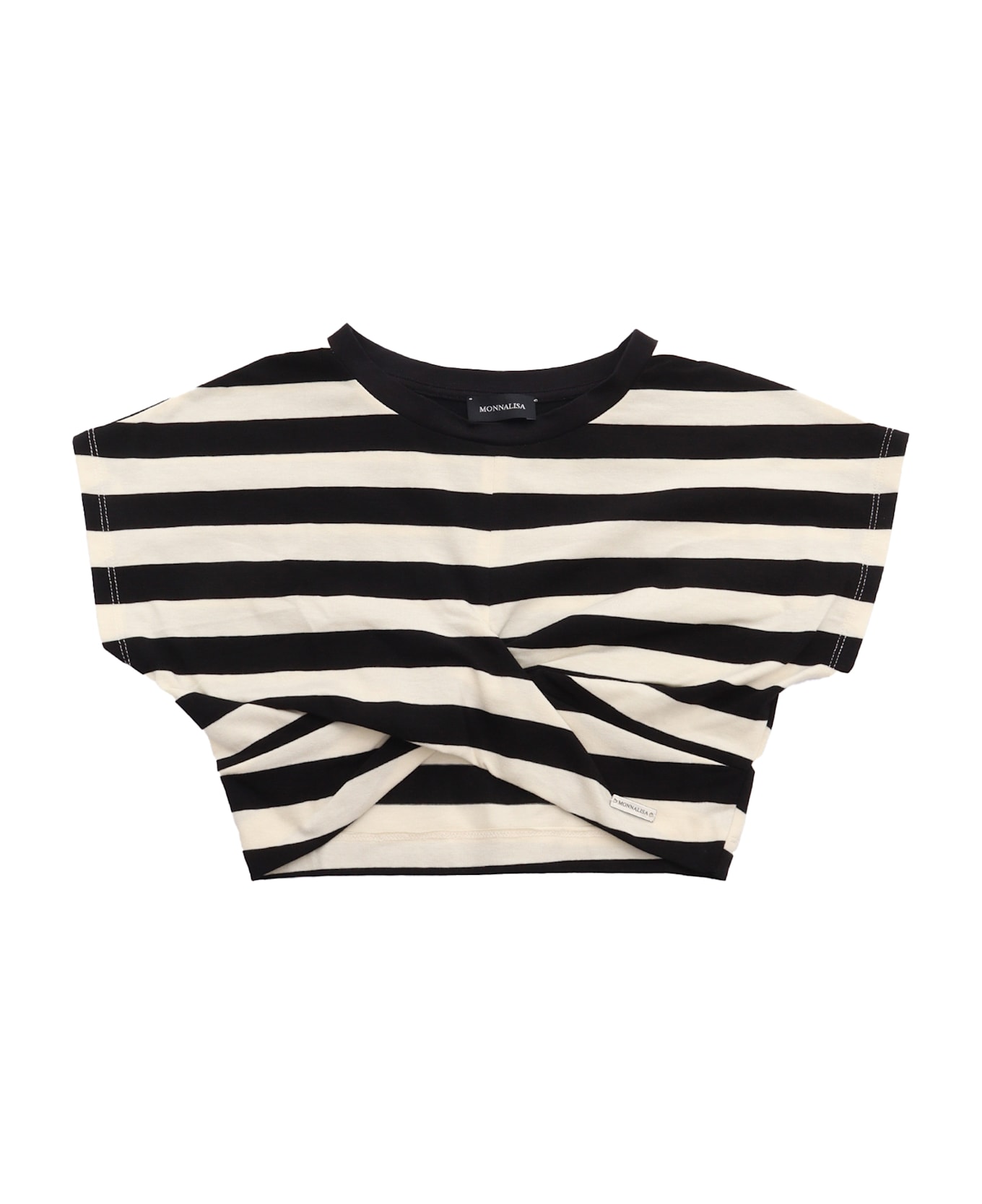 Monnalisa Cropped T-shirt - WHITE