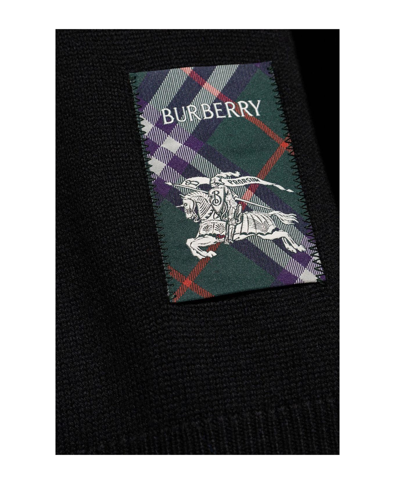 Logo Patch Knit Sweater - Thumbnail 1