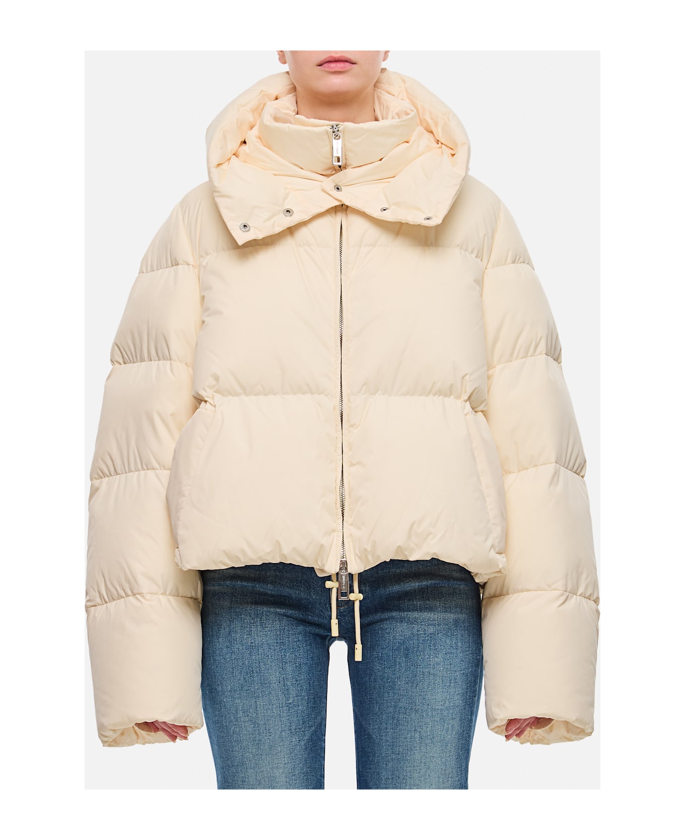 SportMax Beira Short Down Jacket - Beige