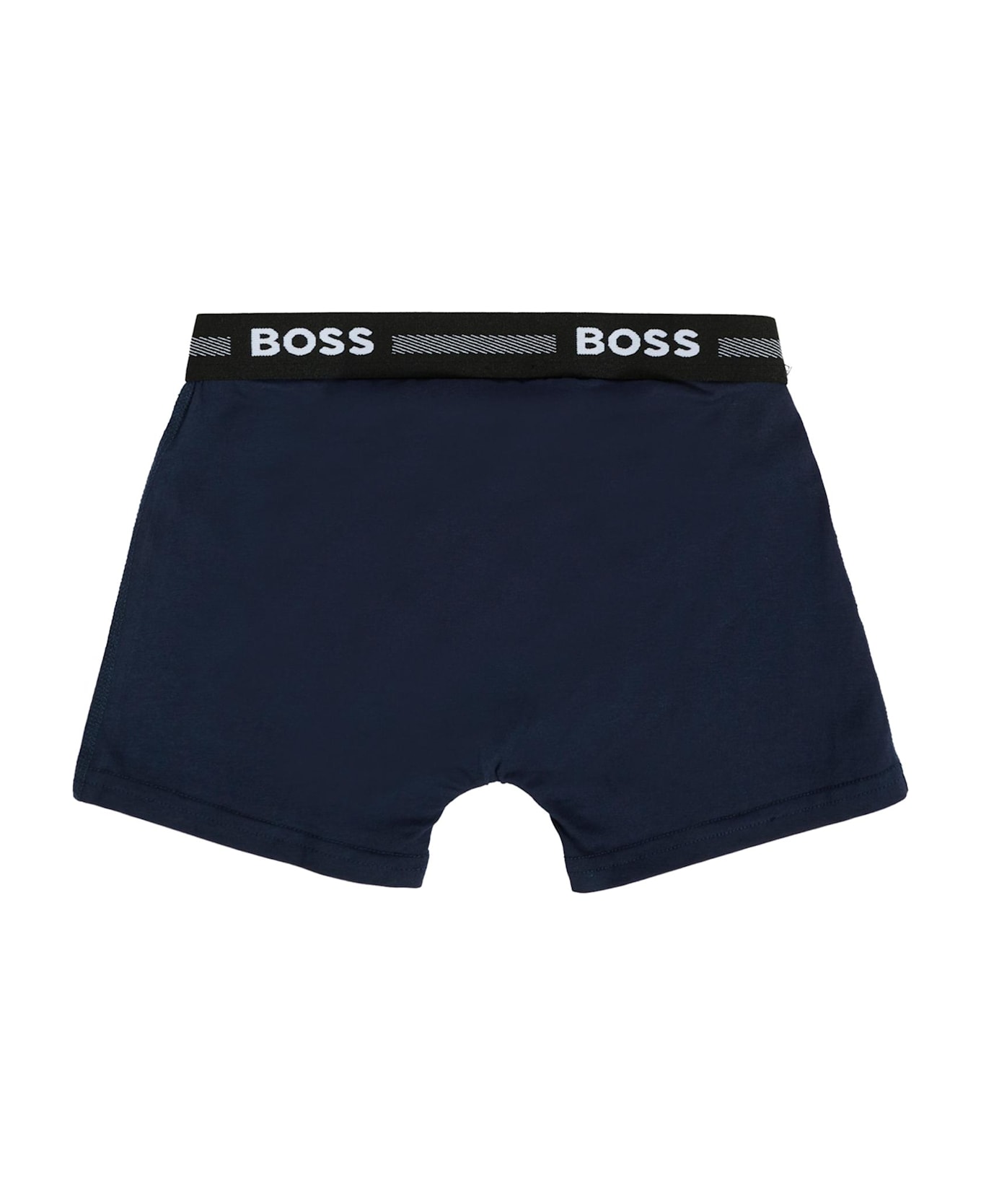 Hugo Boss Blue Boxer Shorts Set For Boy With Logo - Blue