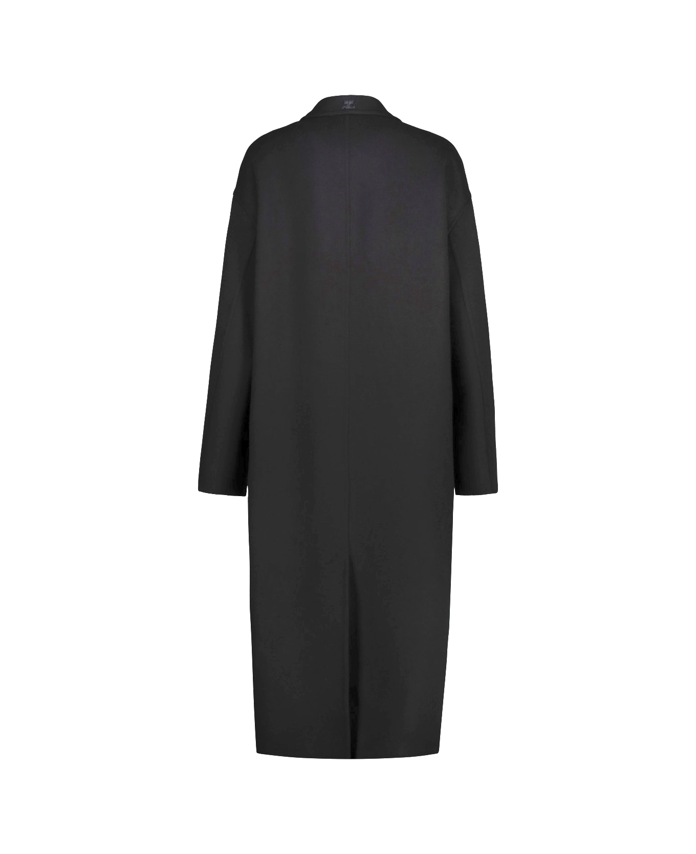 Courrèges Cocoon Long Coat - Black