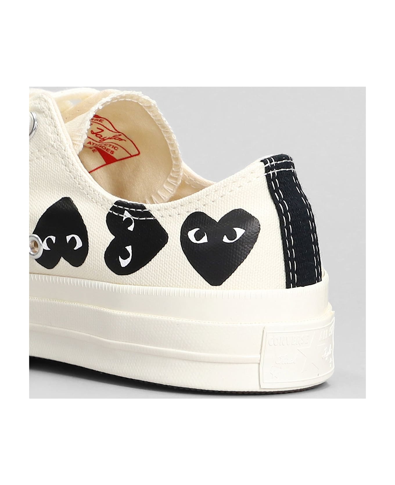 Comme des Garçons Play Chuck 70 Cdg Low Sneakers In Beige Cotton - beige