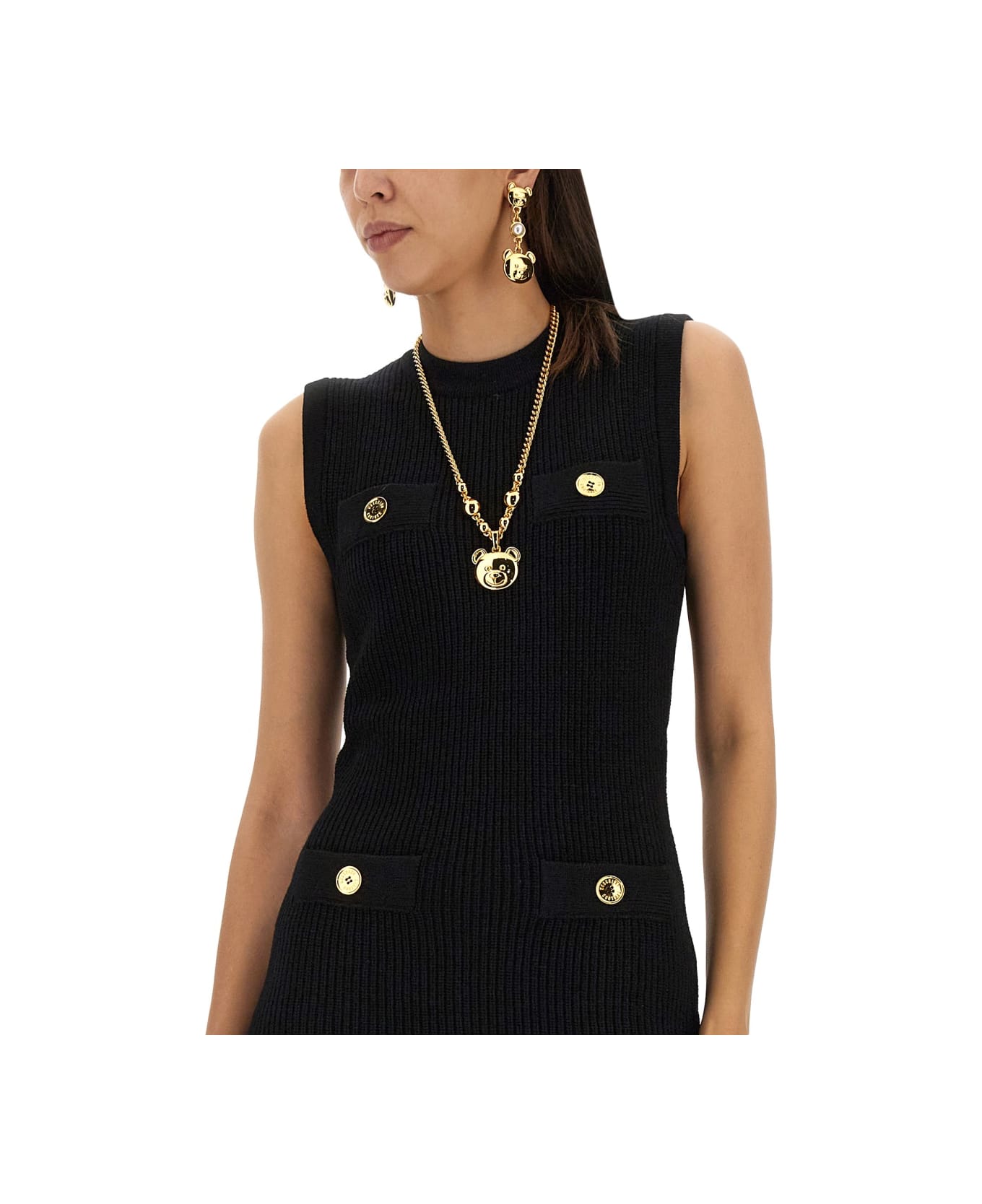 Moschino Knit Dress - BLACK