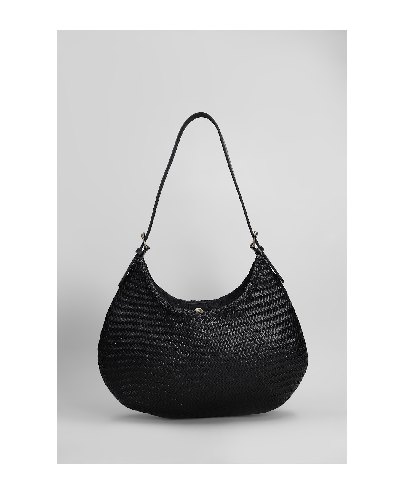 Dragon Diffusion Luna Mezza Tote In Black Leather - black