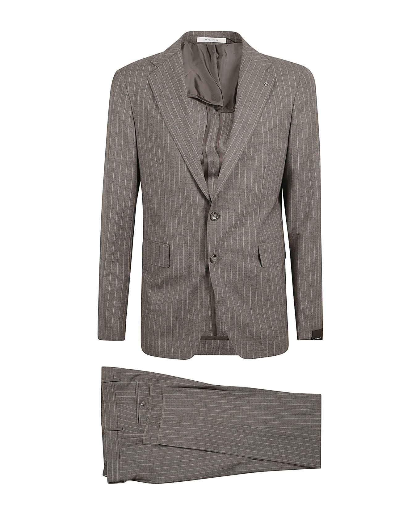 Tagliatore Pinstripe Suit - Grey