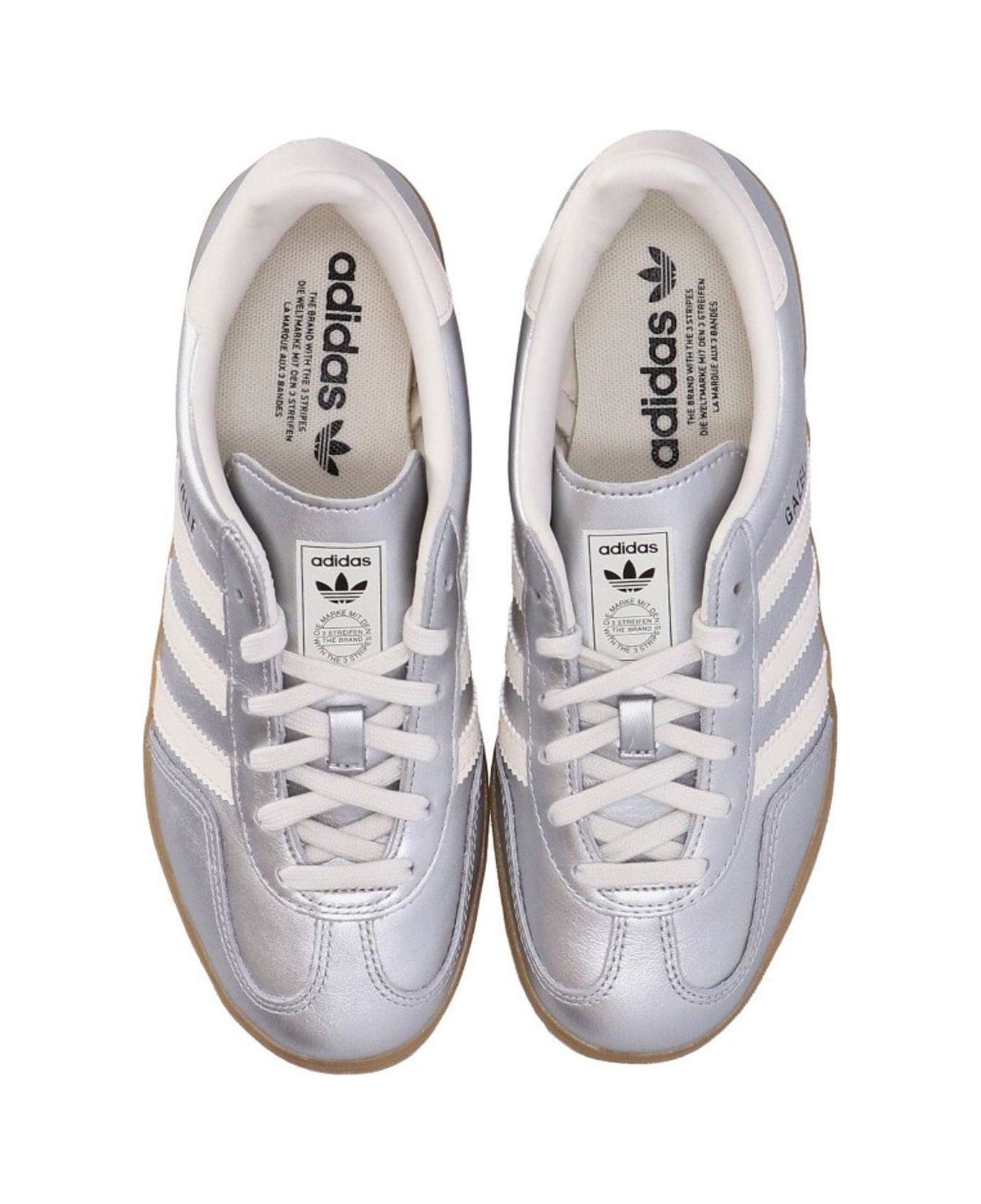 Adidas Originals Gazelle Lace-up Sneakers - Silver