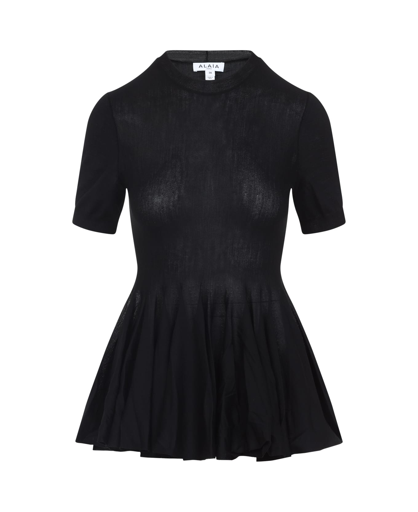 Alaia Alaïa Peplum Top - Noir Alaia