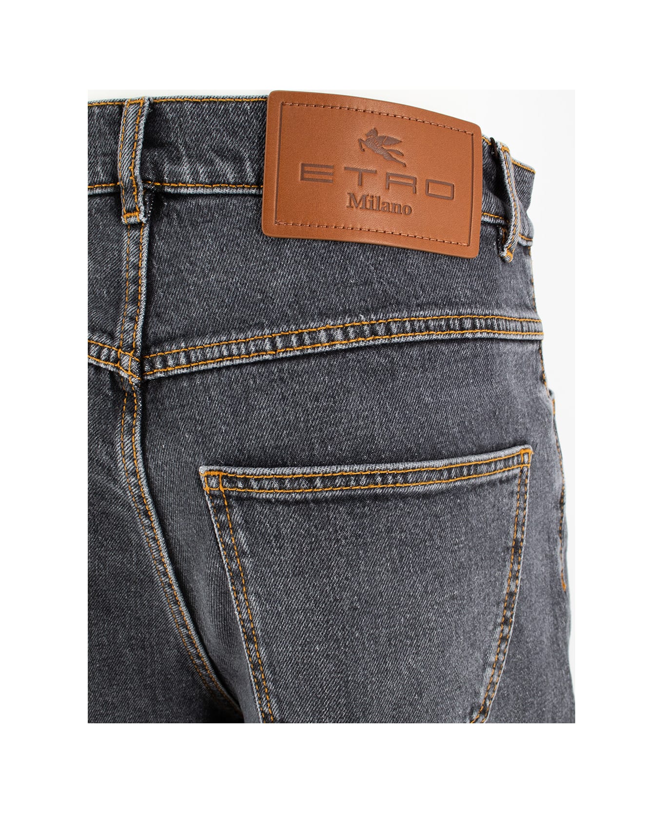 Etro Wide Leg Jeans - DENIM MEDIUM GREY