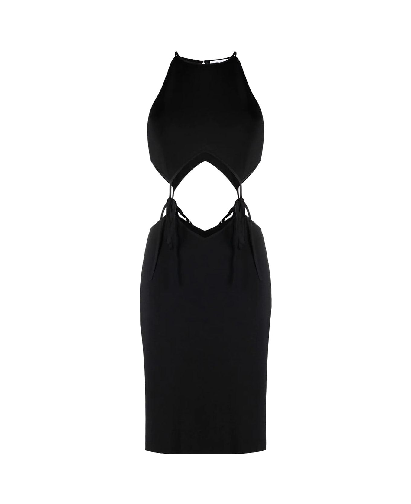 Bottega Veneta Cut-out Detailed Mini Dress - Black ワンピース＆ドレス