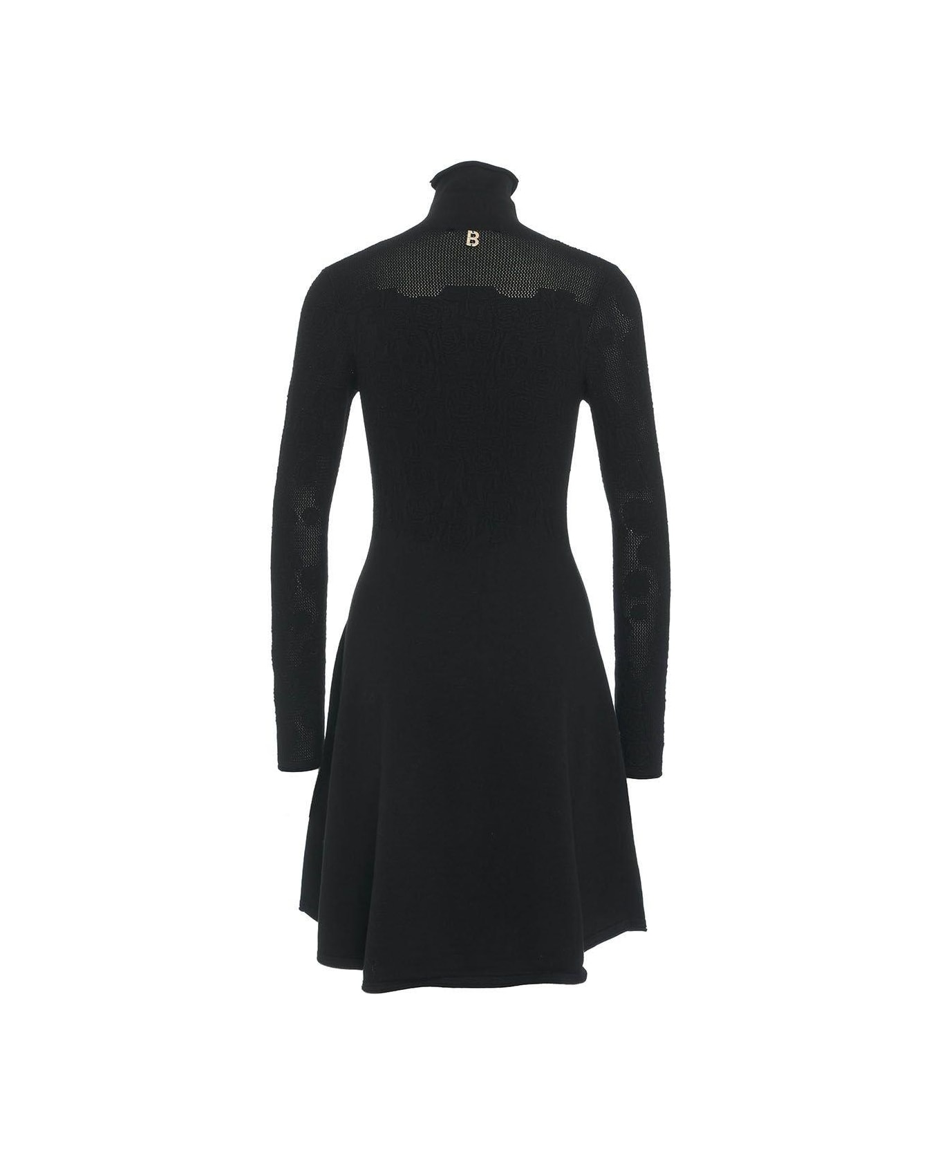 Blugirl Roll Neck Knitted Dress - Black