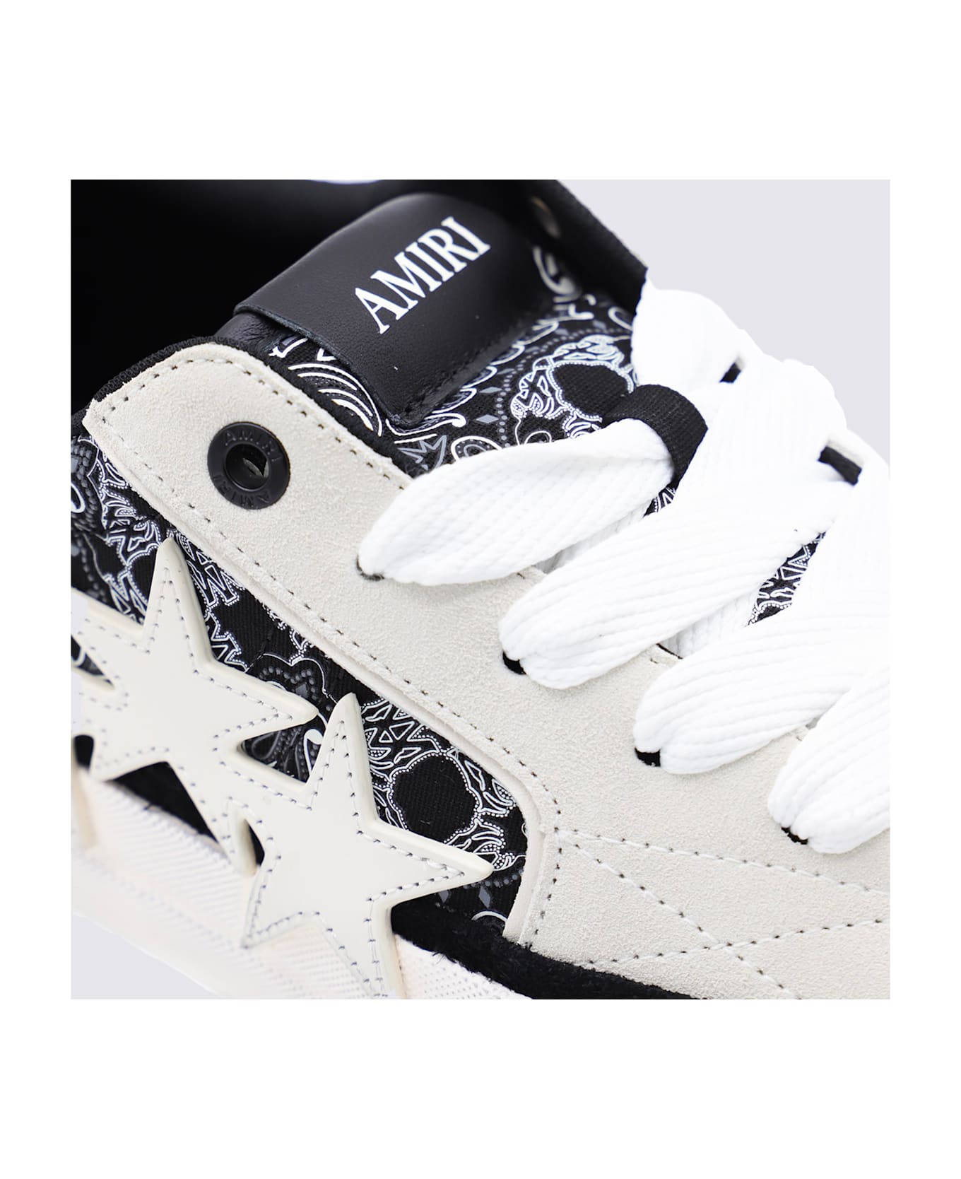 AMIRI Black And White Bandana Sneakers