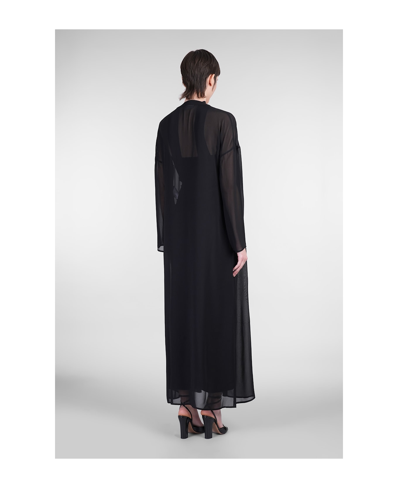 MVP Wardrobe Trench In Black Viscose - black
