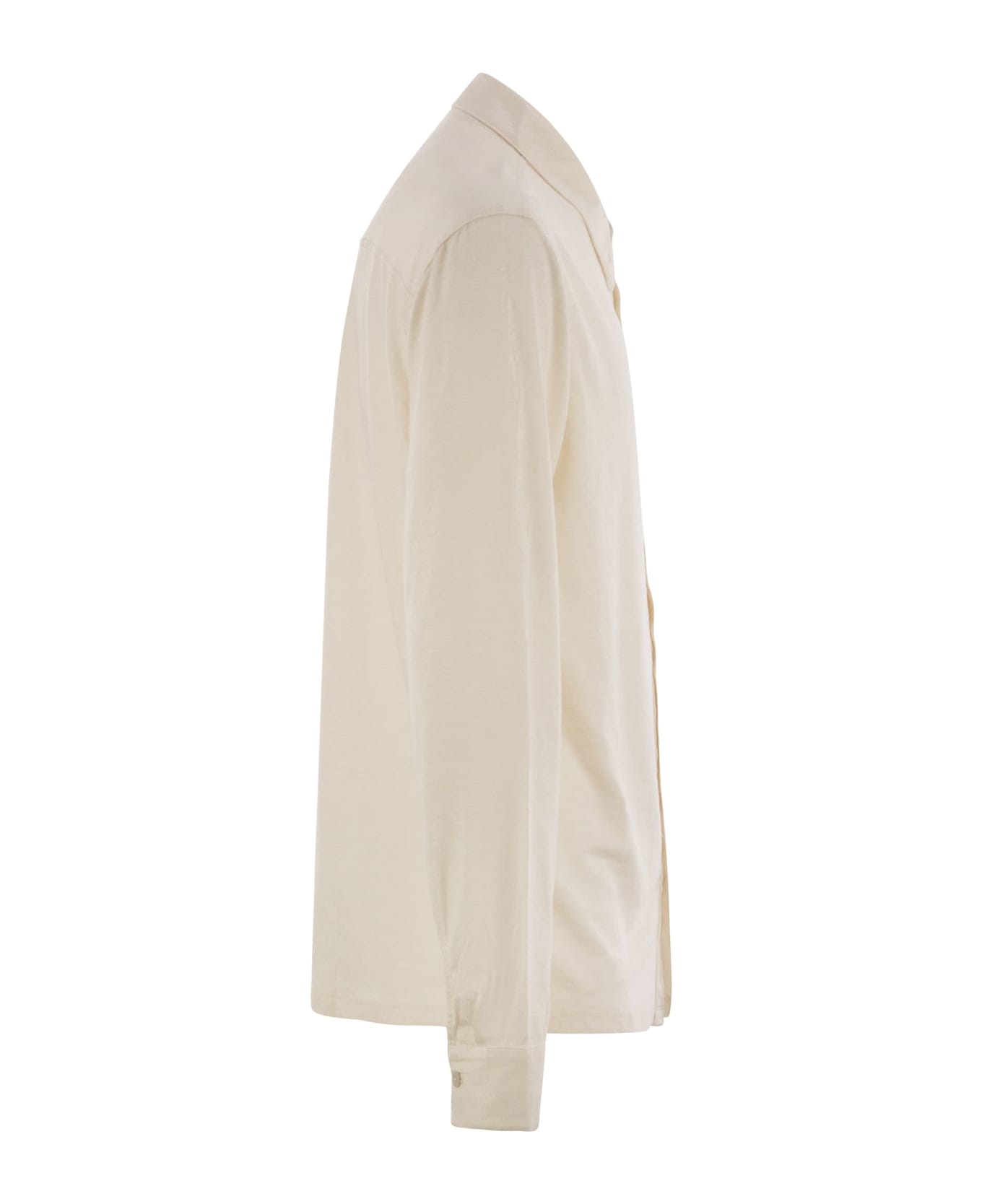 Majestic Filatures Linen Long-sleeved Shirt - Cream