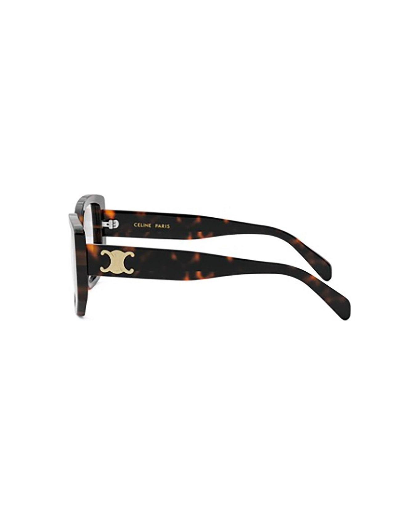 Celine Square Frame Glasses - 052 - Havana