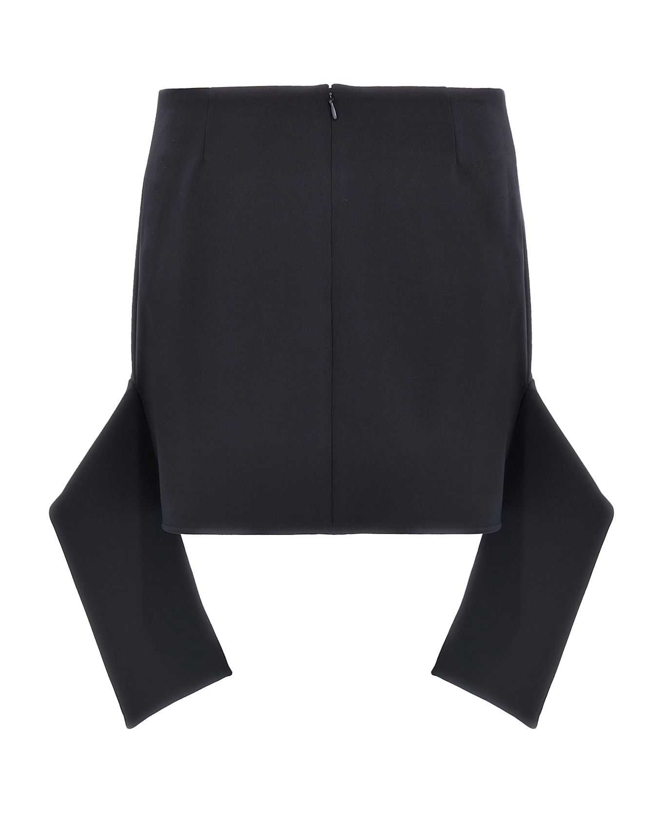 Courrèges 
reversed Belt Mini
 Skirt - Blue