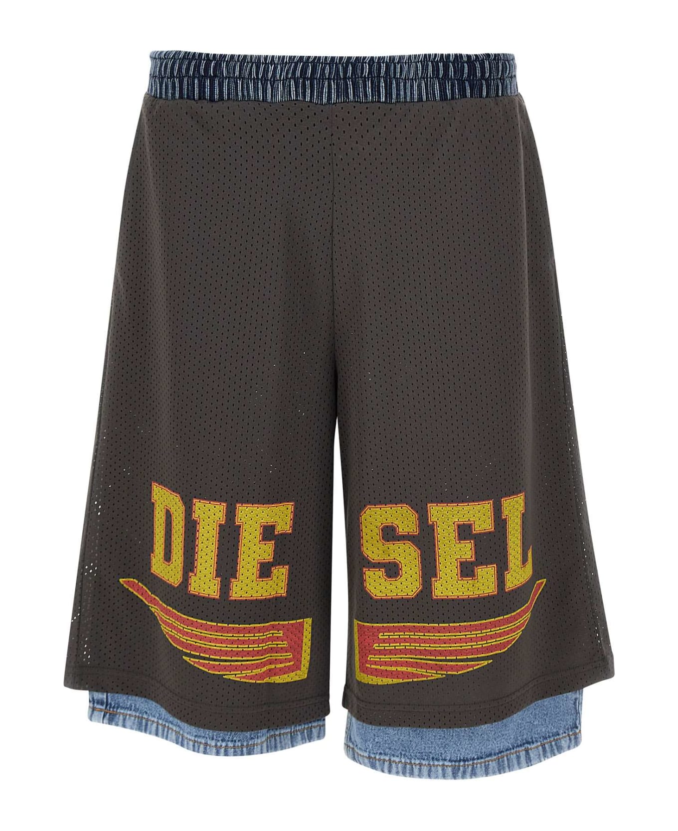 Diesel "p-ecky" Shorts - GREY/Blue