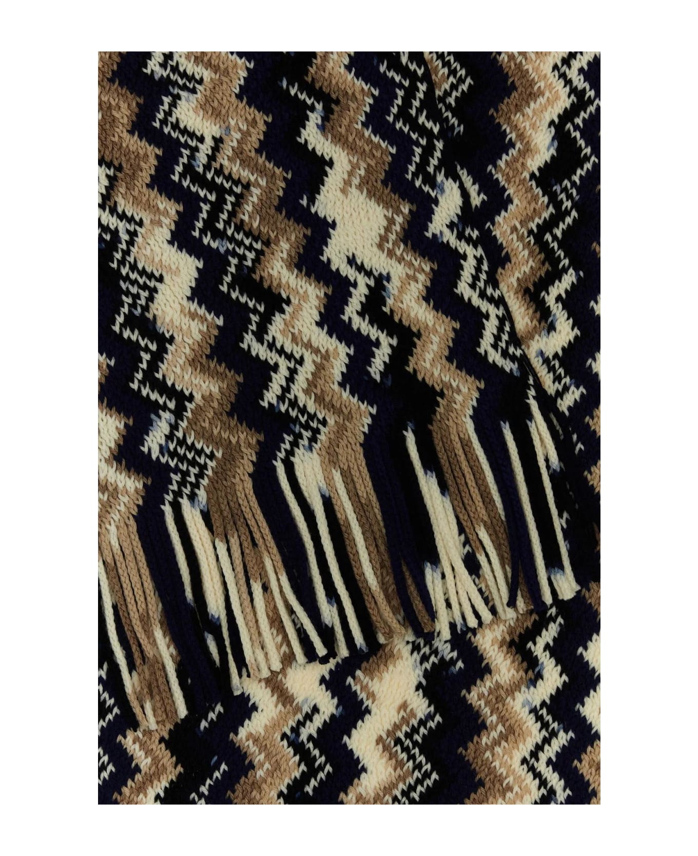 Missoni Embroidered Wool Scarf - Black