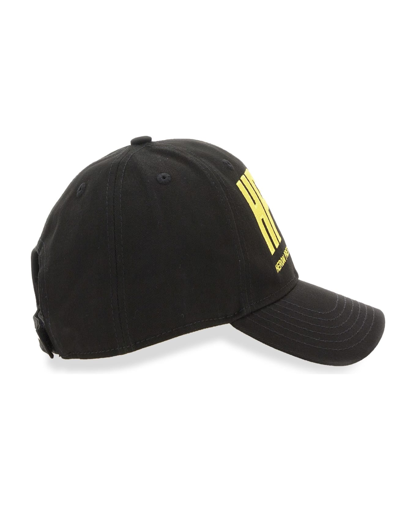 HERON PRESTON Baseball Hat With Logo Embroidery - NERO