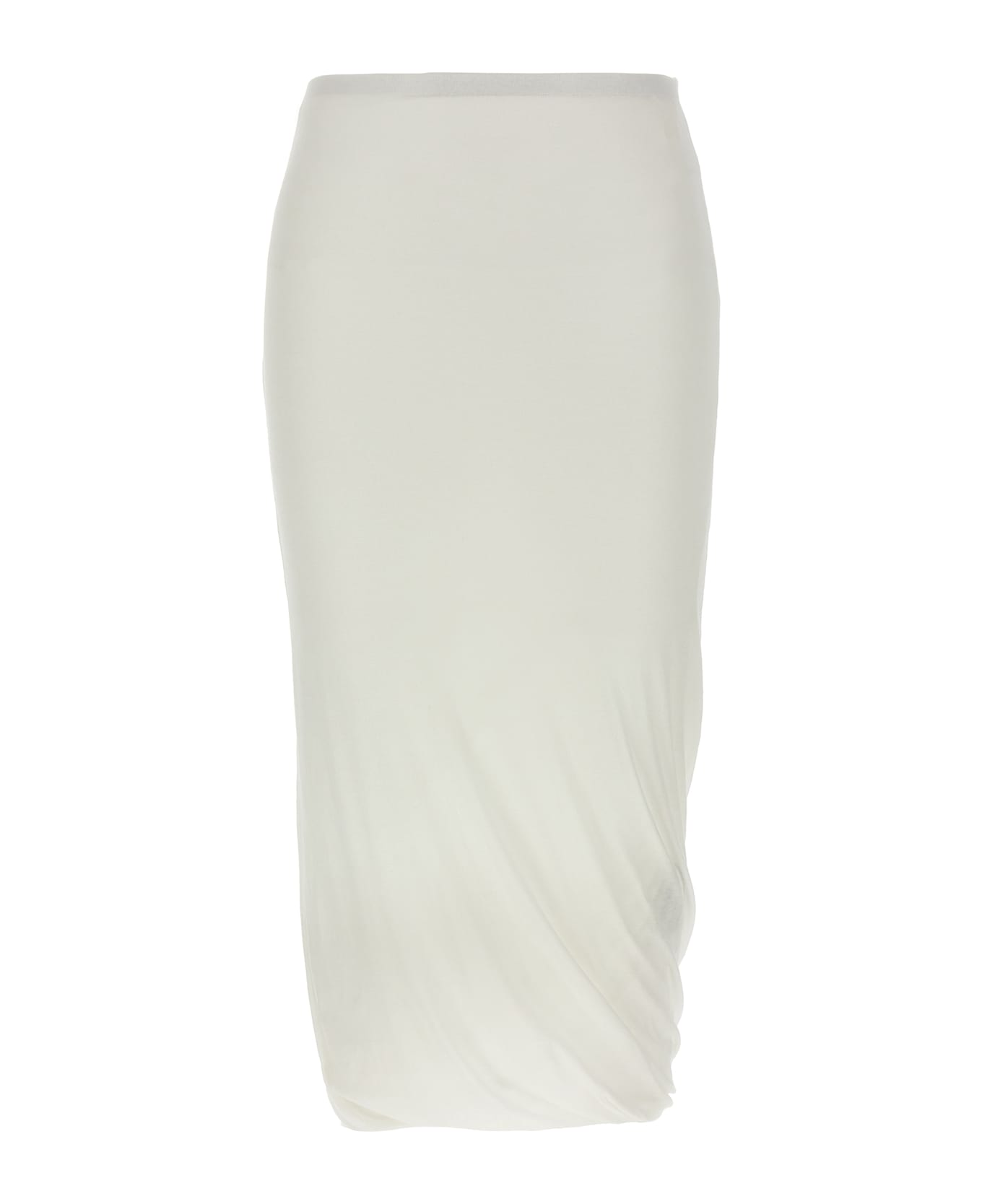 Jil Sander 
twisted
 Midi Skirt - White