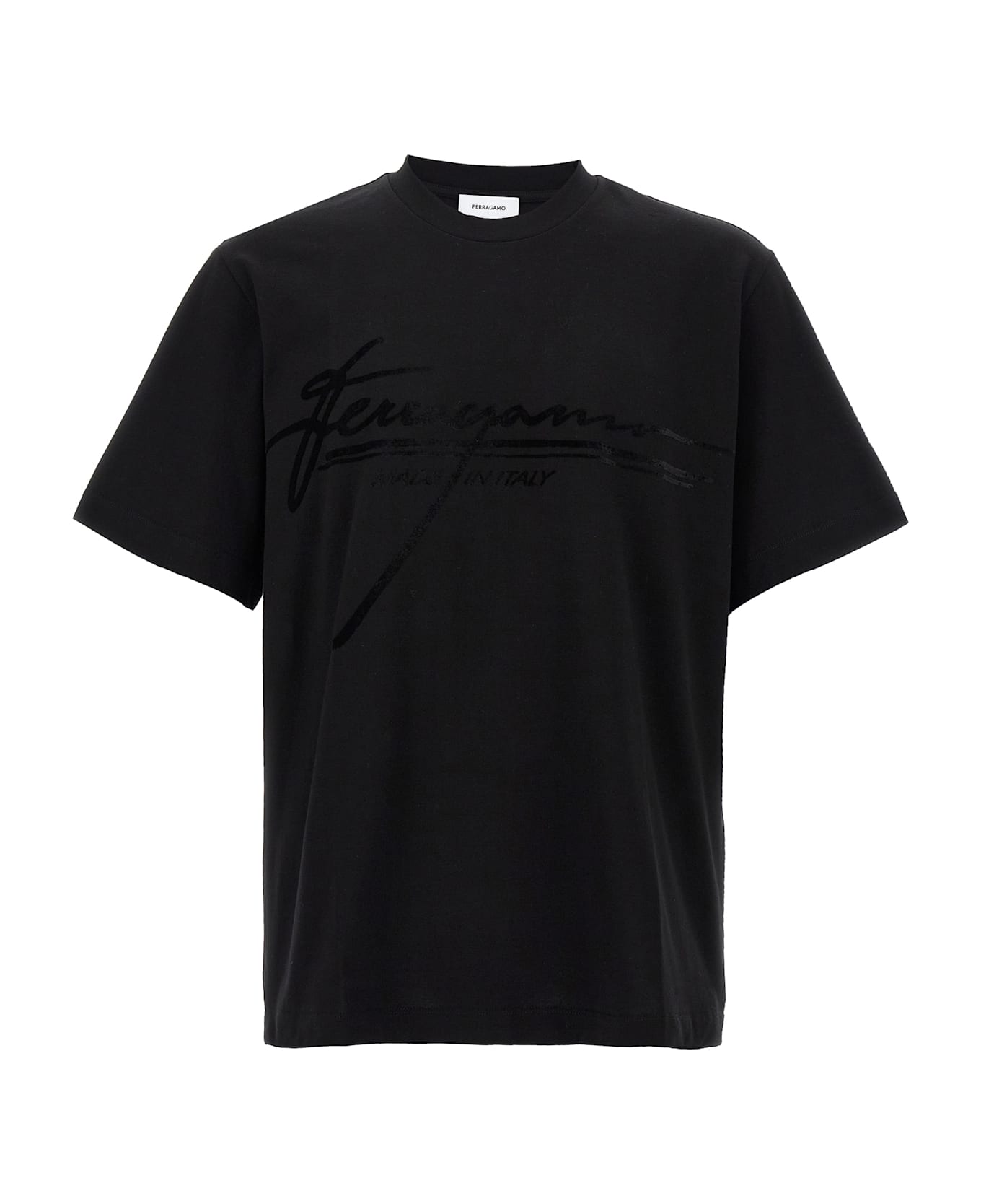 Ferragamo 
firma
 T-shirt - Black  