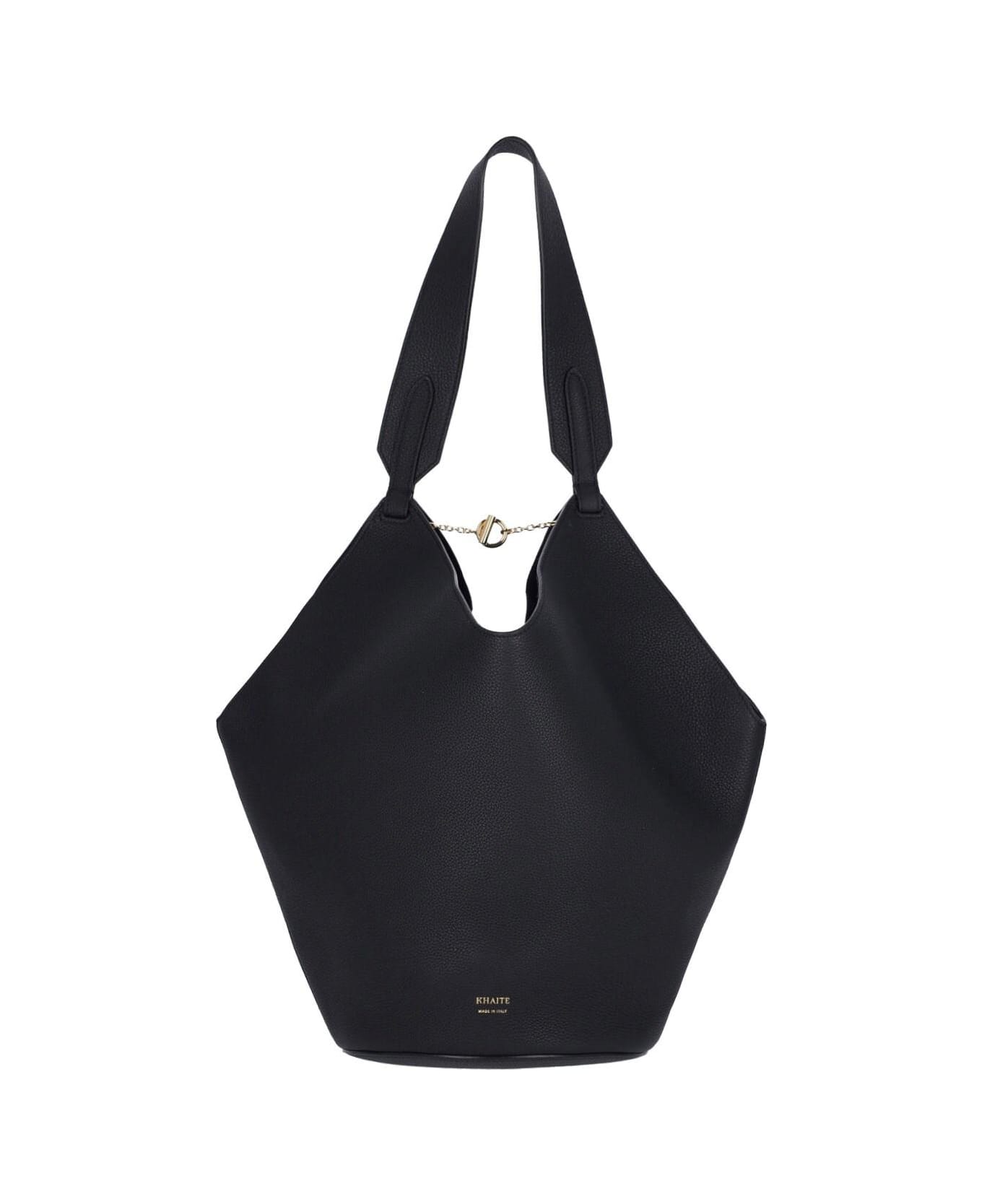 Khaite 
lotus
 Small Tote Bag - BLACK