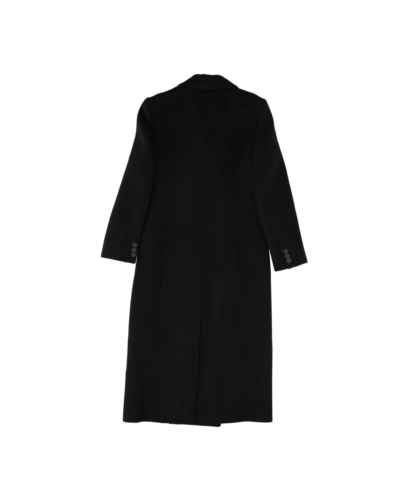 The Garment Double-breasted Coat - BLACK