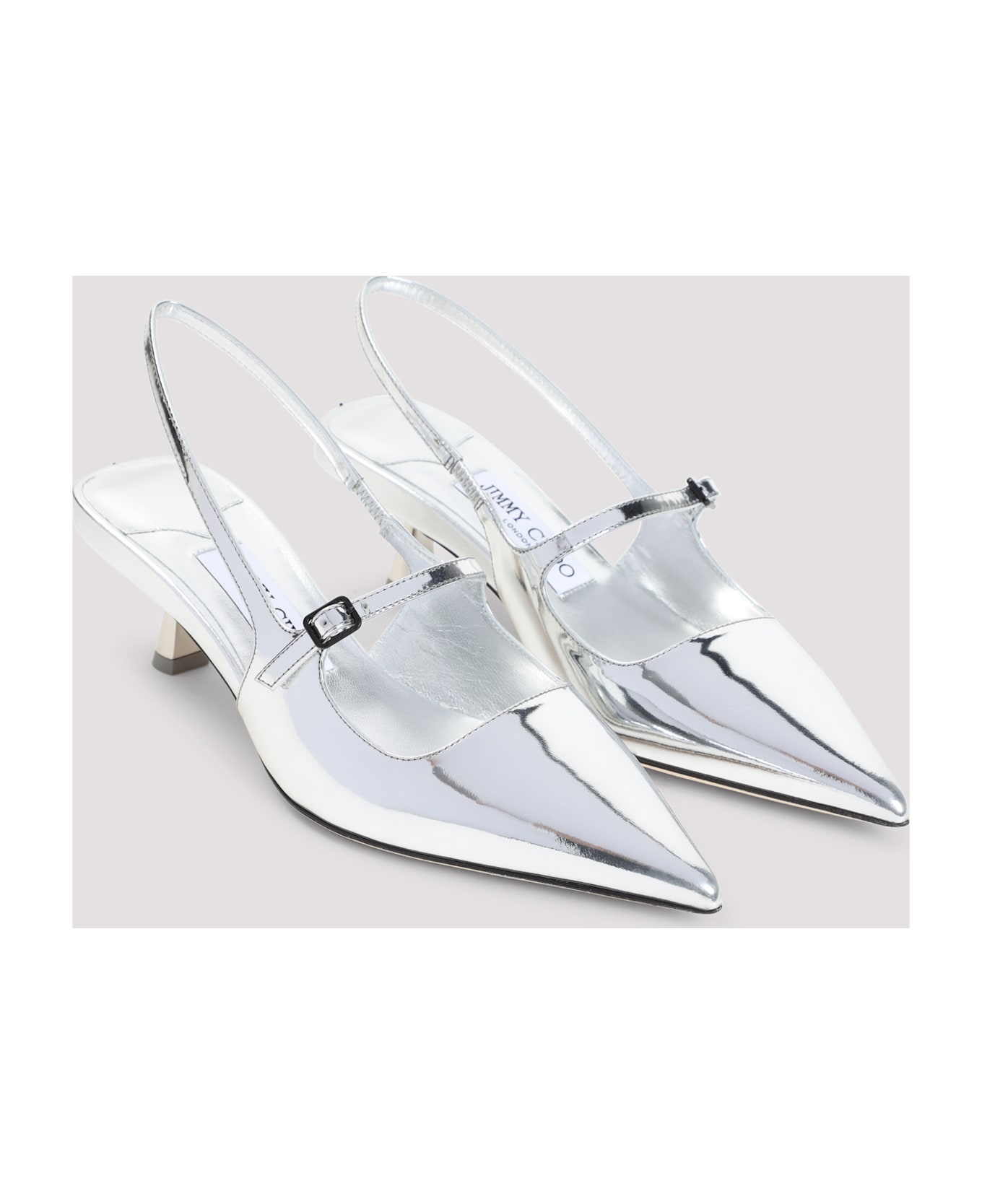 Jimmy Choo Didi 45 Mules - Silver