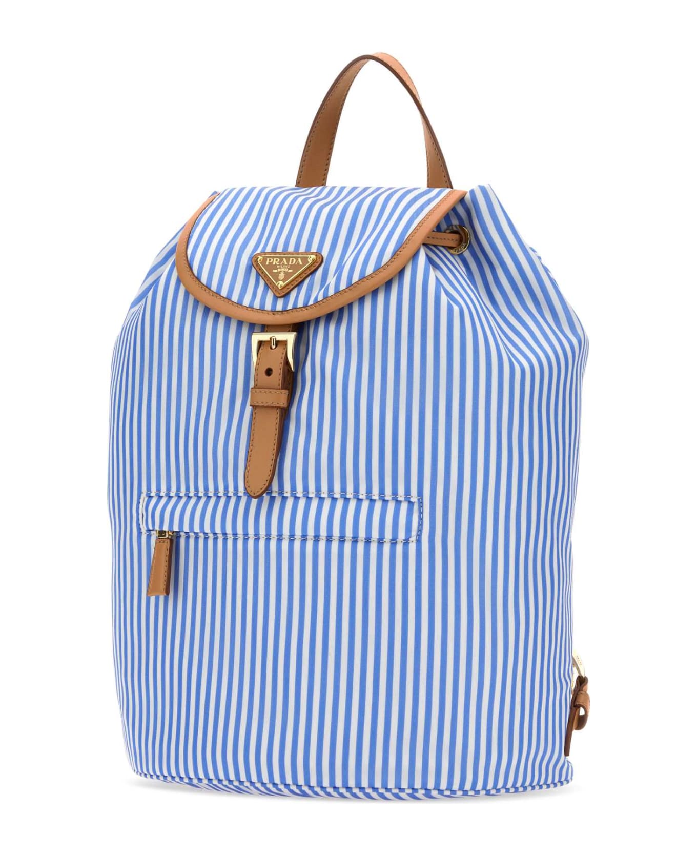 Prada Printed Re-nylon Backpack - CELESTENATURA