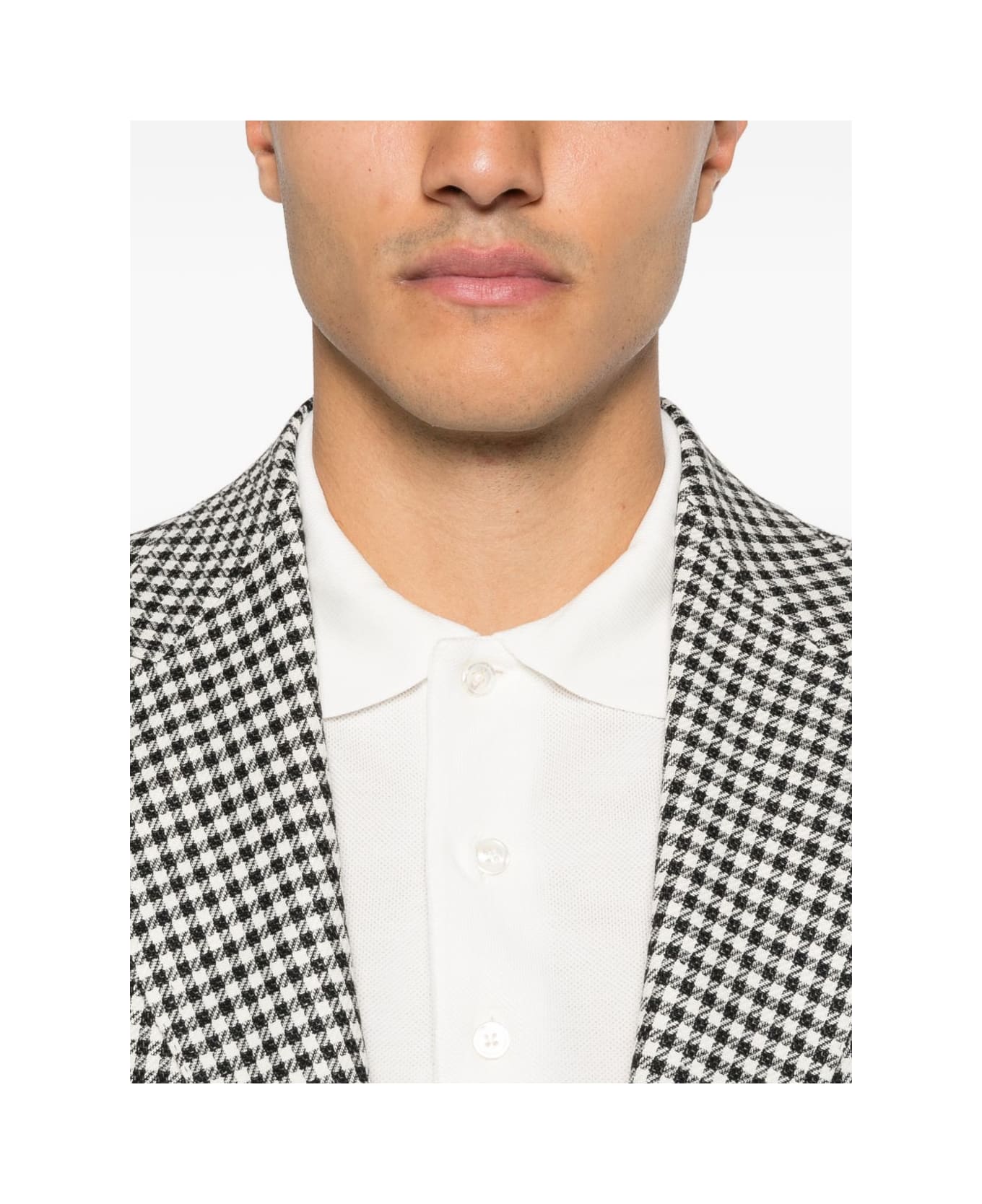 Tom Ford Cotton Blend Polo Shirt - White