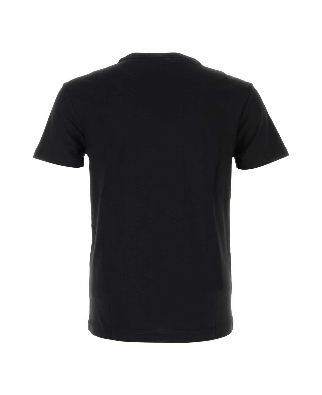 Polo Ralph Lauren Black Cotton T-shirt - FA25POLOBLACKHOLIDAY