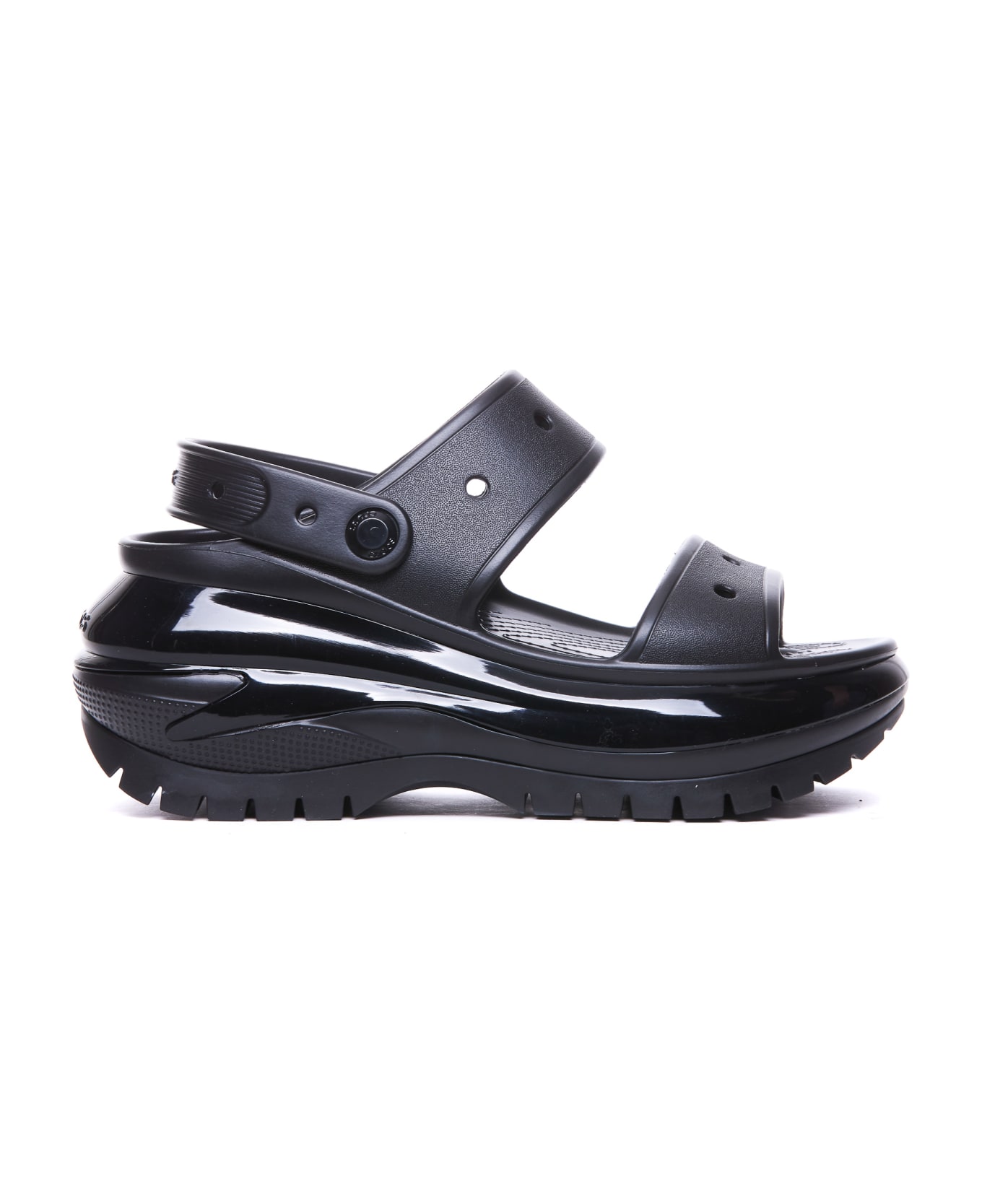 Crocs Classic Mega Crush Sandals - Black