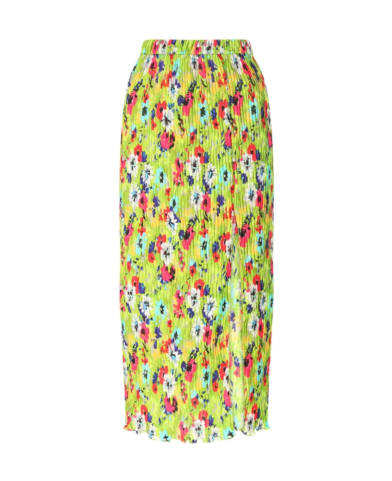 MSGM Printed Polyester Skirt - 36