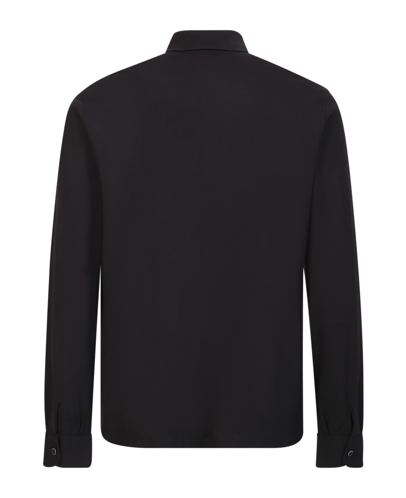 Herno Black Jersey Polo Shirt - Black