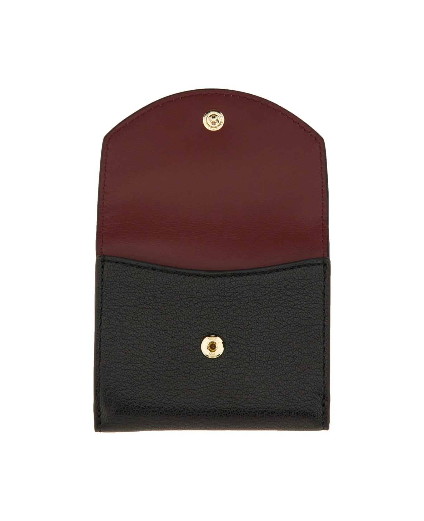 Anya Hindmarch Trifold Mini "eyes" Wallet - BLACK