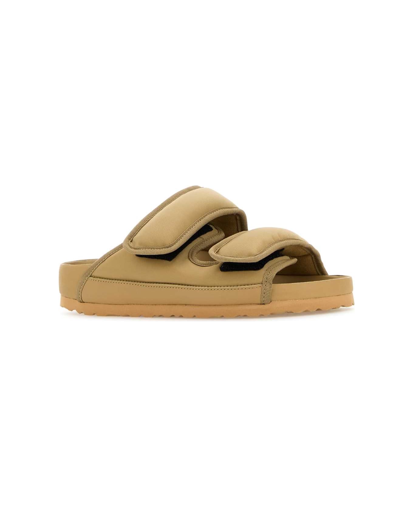 Birkenstock Beige Fabric Cosny Slippers - TAFFYBEIGE