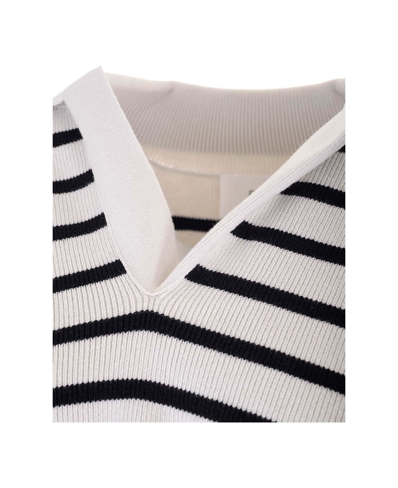 Ami Alexandre Mattiussi Paris Striped Knitted Jumper - MultiColour name:475