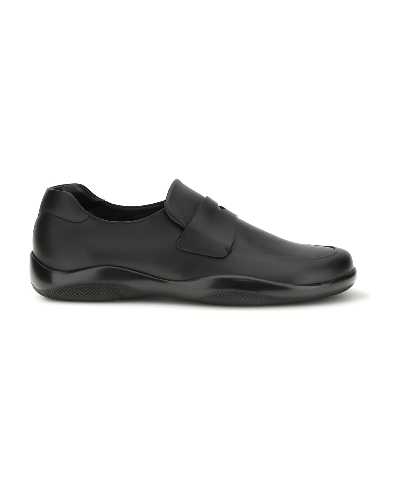 Prada Toblach Leather Loafers