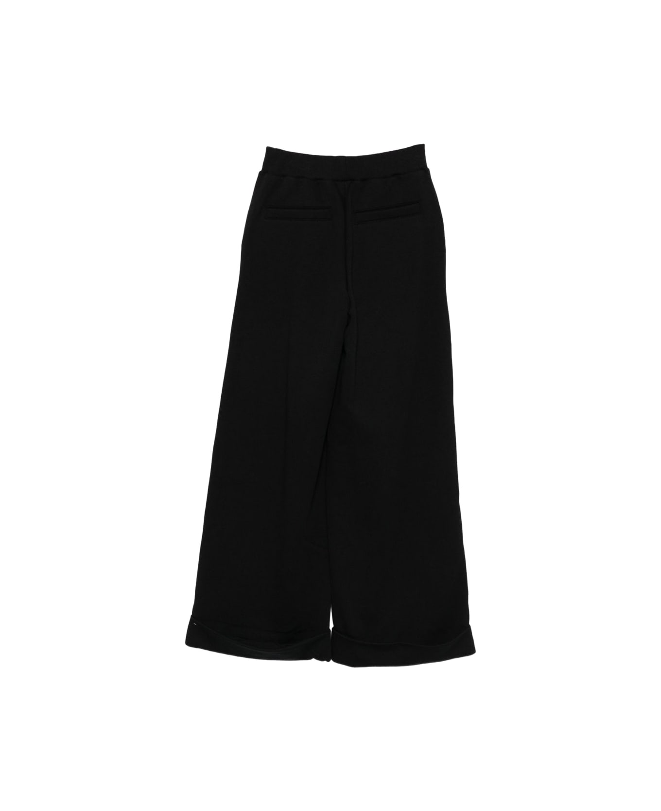 Balmain Baggy Pants With Buttons - BLACK