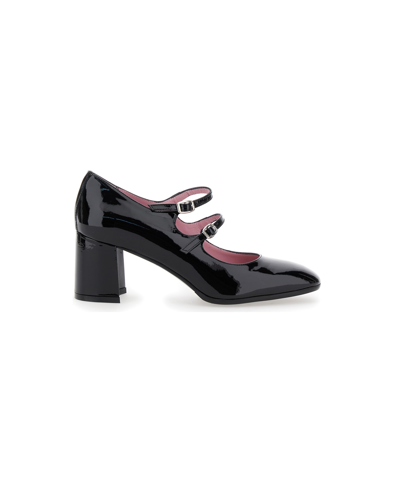 Carel 
alice
 Black Pumps With Double Straps In Patent Leather Woman - Black