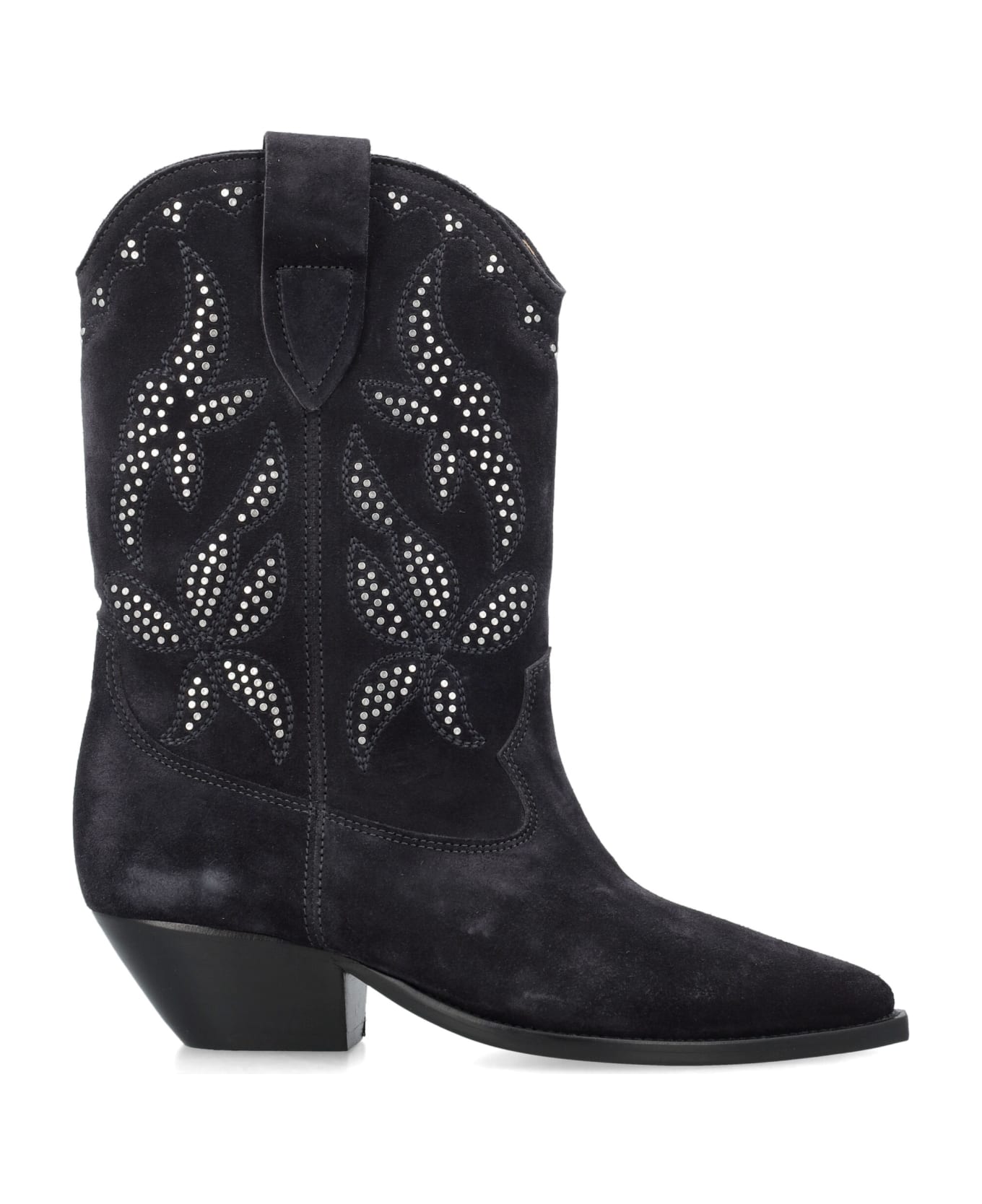 Isabel Marant Duerto Cowboy Boots - FADED BLACK SILVER