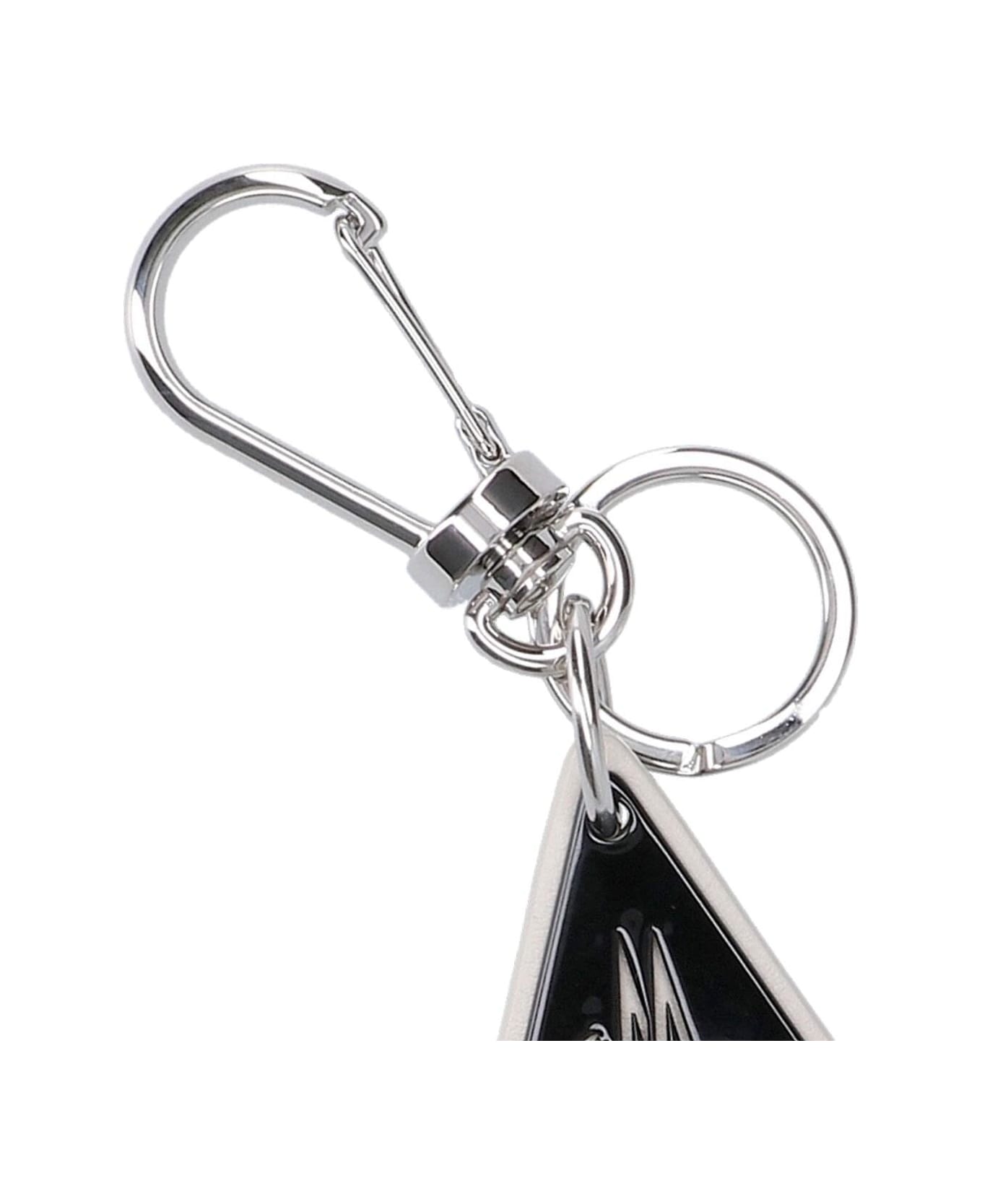 Moncler Logo Keyring - Black