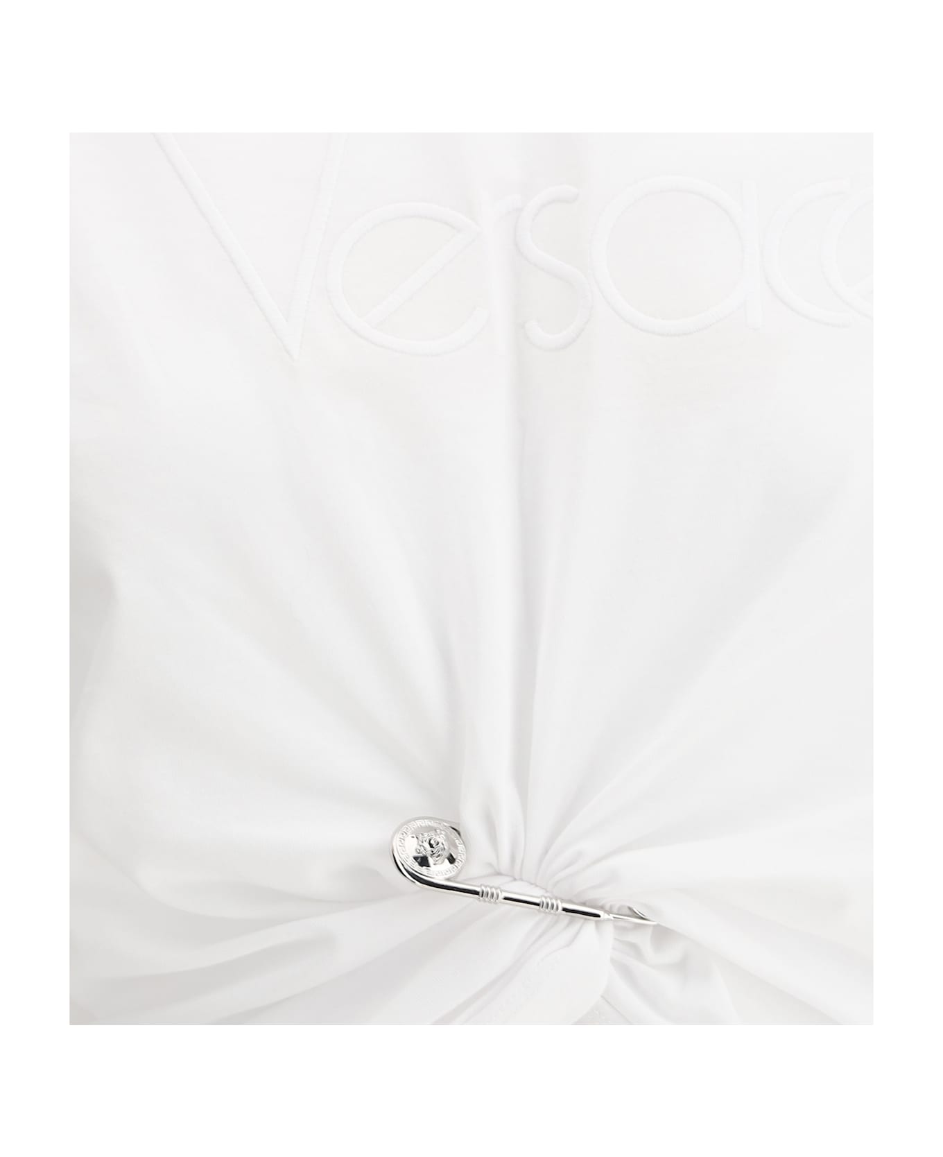 Versace White Cotton T-shirt - Optical White