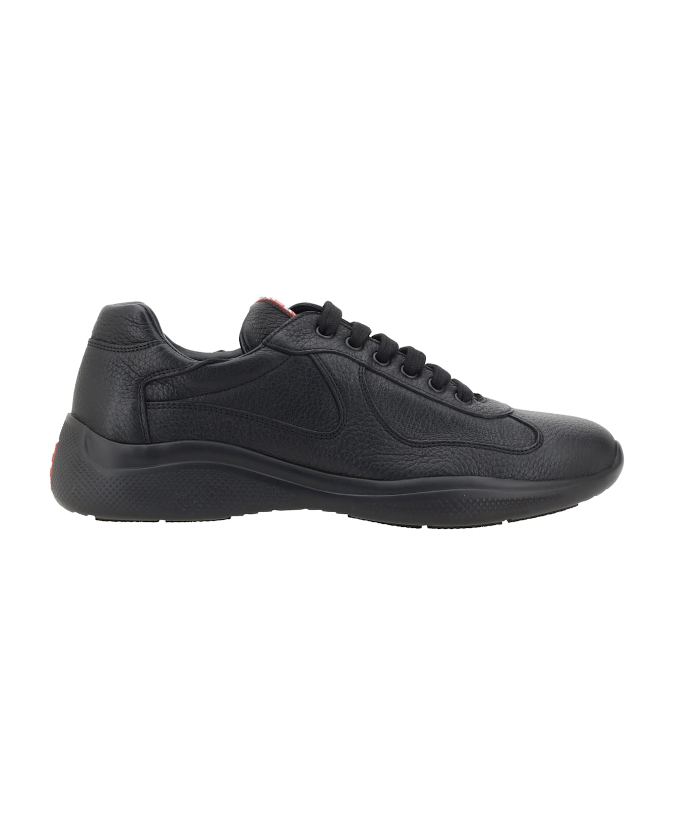 Prada Leather Sneakers - Nero