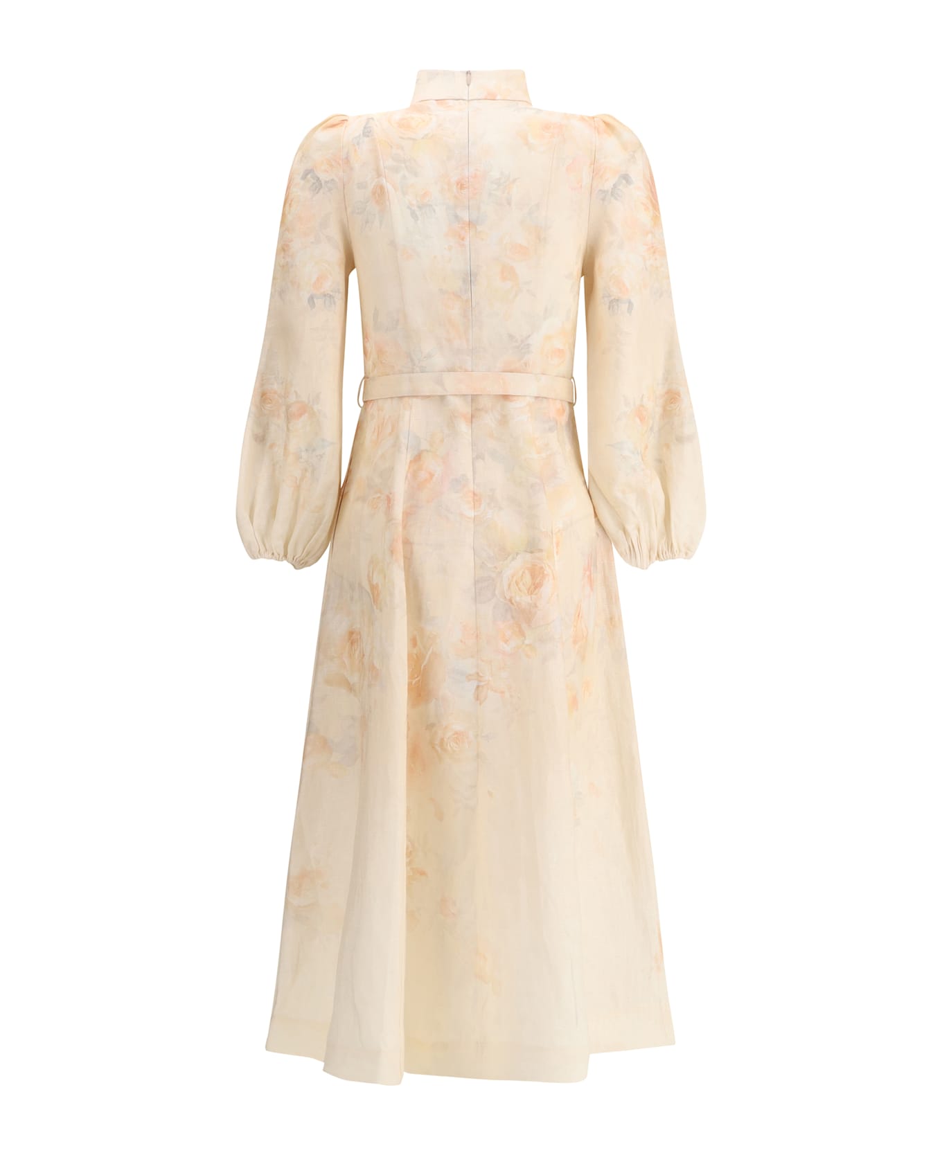 Zimmermann Floral Long Dres - PINK