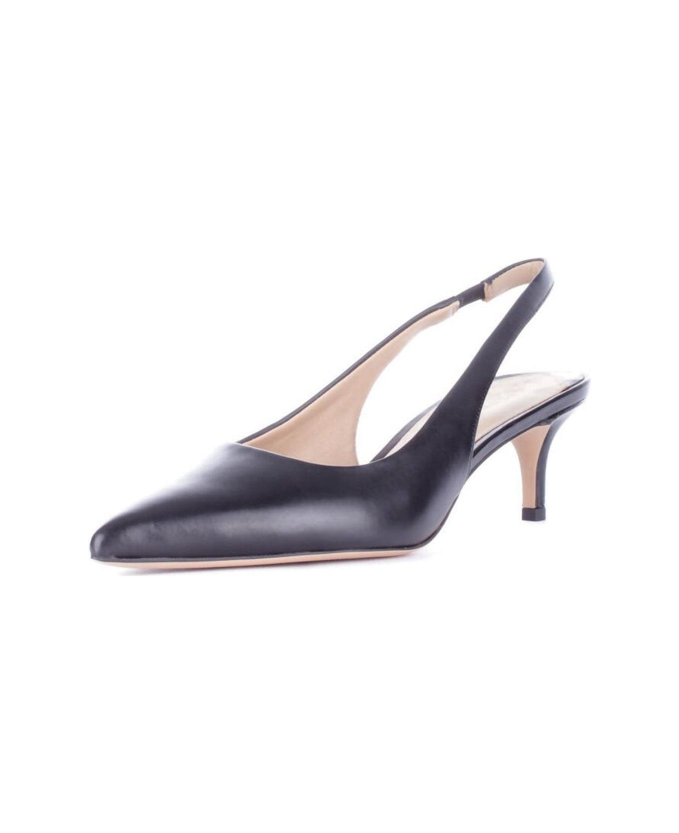 Polo Ralph Lauren Lolah Burnished Slingback Pumps - Black