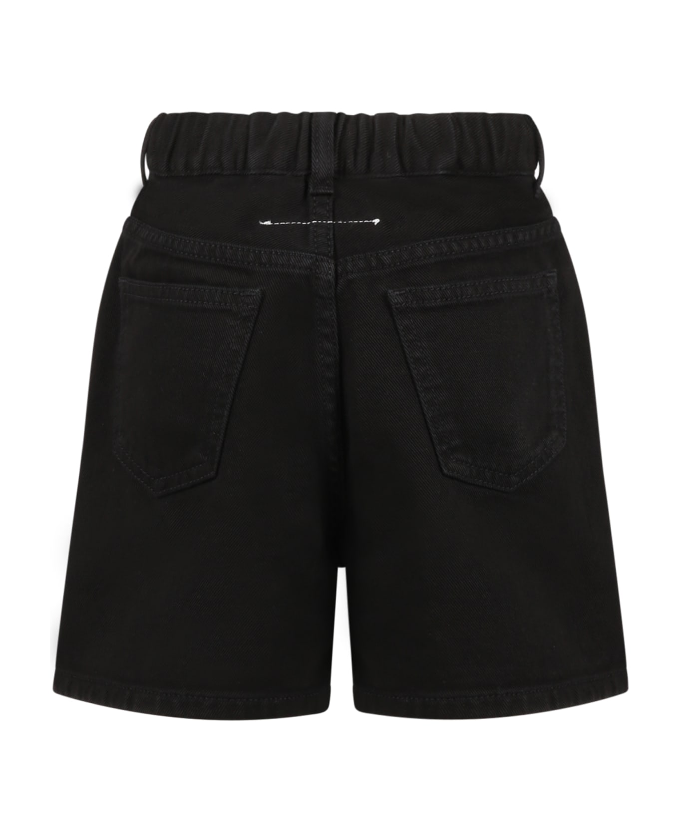 MM6 Maison Margiela Black Shorts For Girl - Black ボトムス